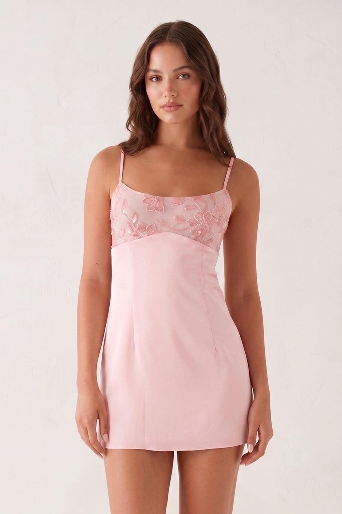 Mint Green Spaghetti Straps Sheath Satin Mini Homecoming Dress