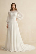 Clarisse Mae Diamond White front view wedding dress
