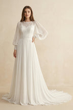 Clarisse Mae Diamond White front view wedding dress