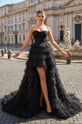 Vivienne Black front view prom dress