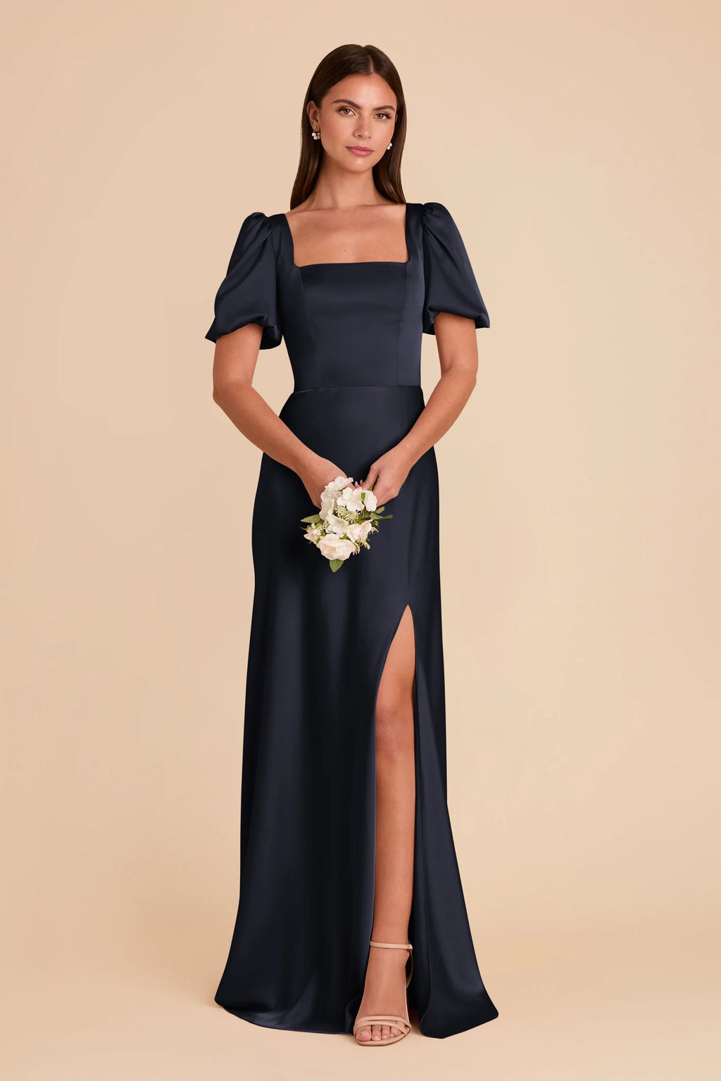 Selene Navy alternate view 2 bridesmaid dress