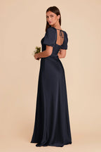 Selene Navy alternate view 4 bridesmaid dress