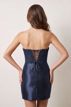 Kallista Navy Blue detail 1 homecoming dress