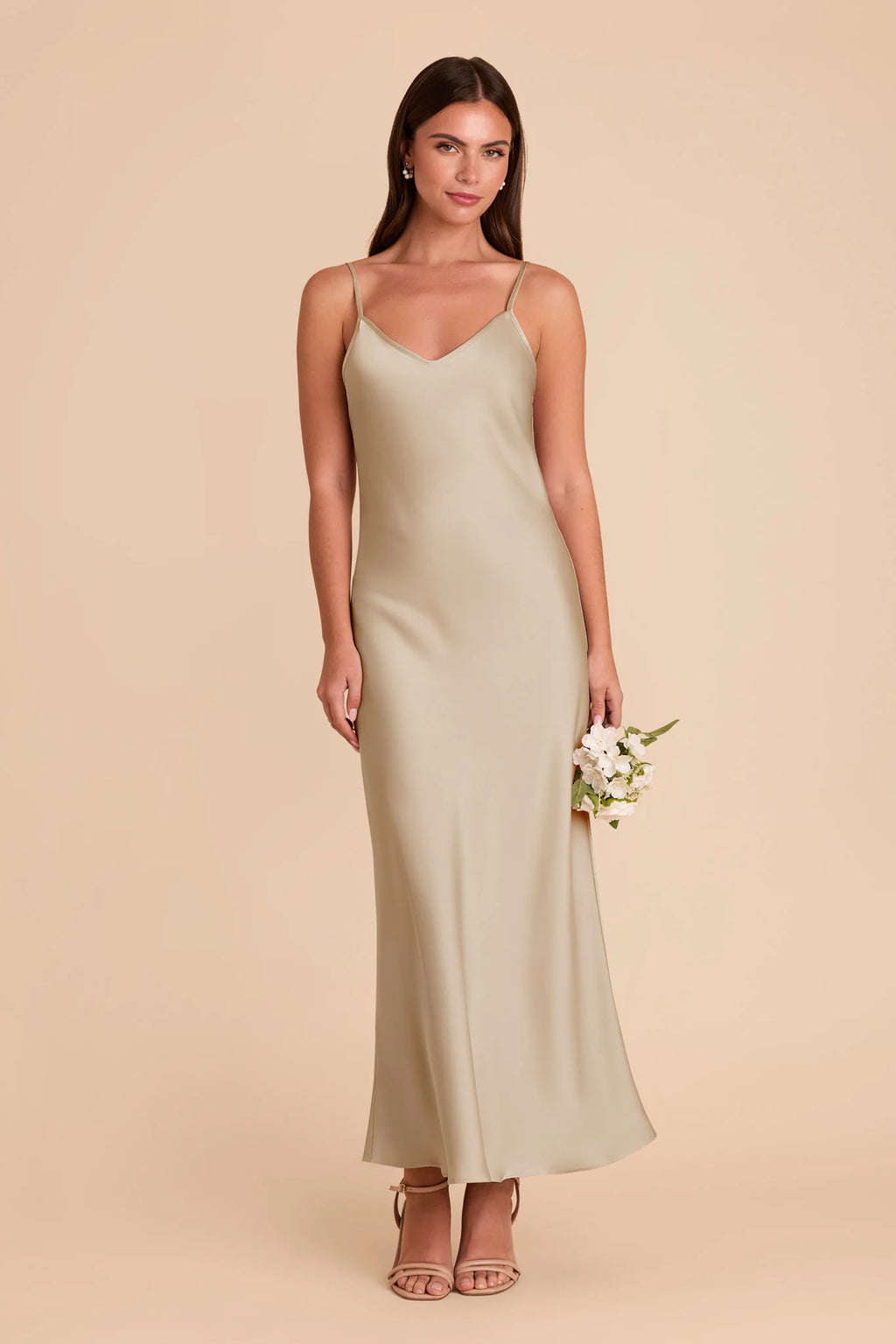 Amara Neutral Champagne alternate view 2 bridesmaid dress