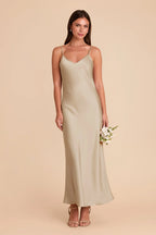 Amara Neutral Champagne alternate view 2 bridesmaid dress