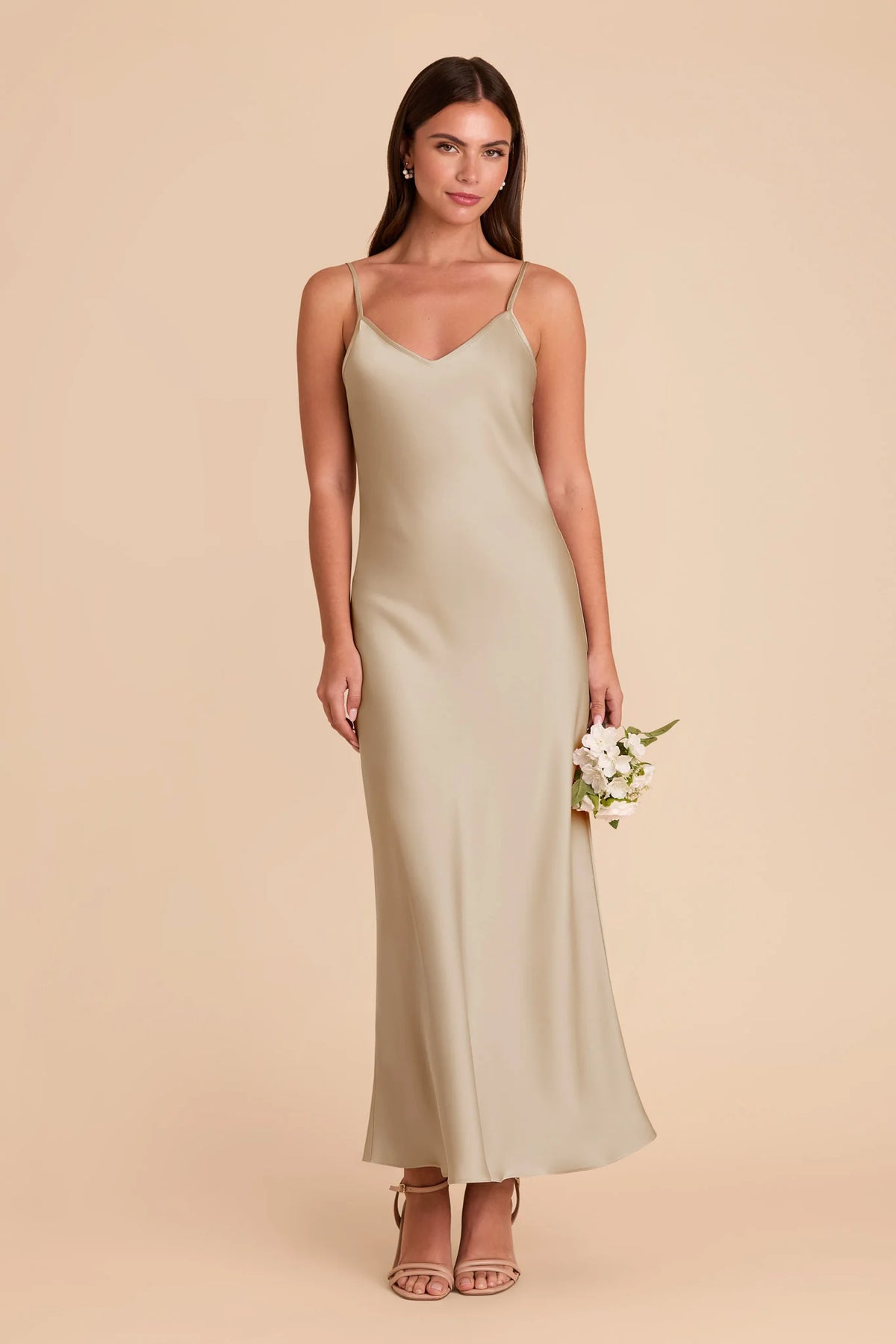 Amara Neutral Champagne alternate view 2 bridesmaid dress