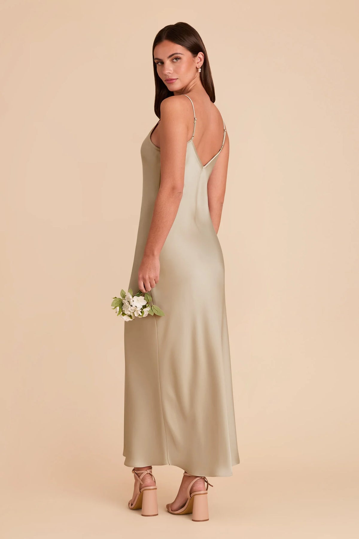 Amara Neutral Champagne alternate view 3 bridesmaid dress