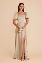Selene Neutral Champagne alternate view 2 bridesmaid dress