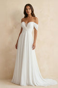 Clarisse Rose Diamond White front view wedding dress