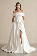 Bellamy Hope Diamond White front view wedding dress