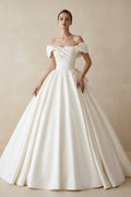 Aurelia Grace Diamond White front view wedding dress