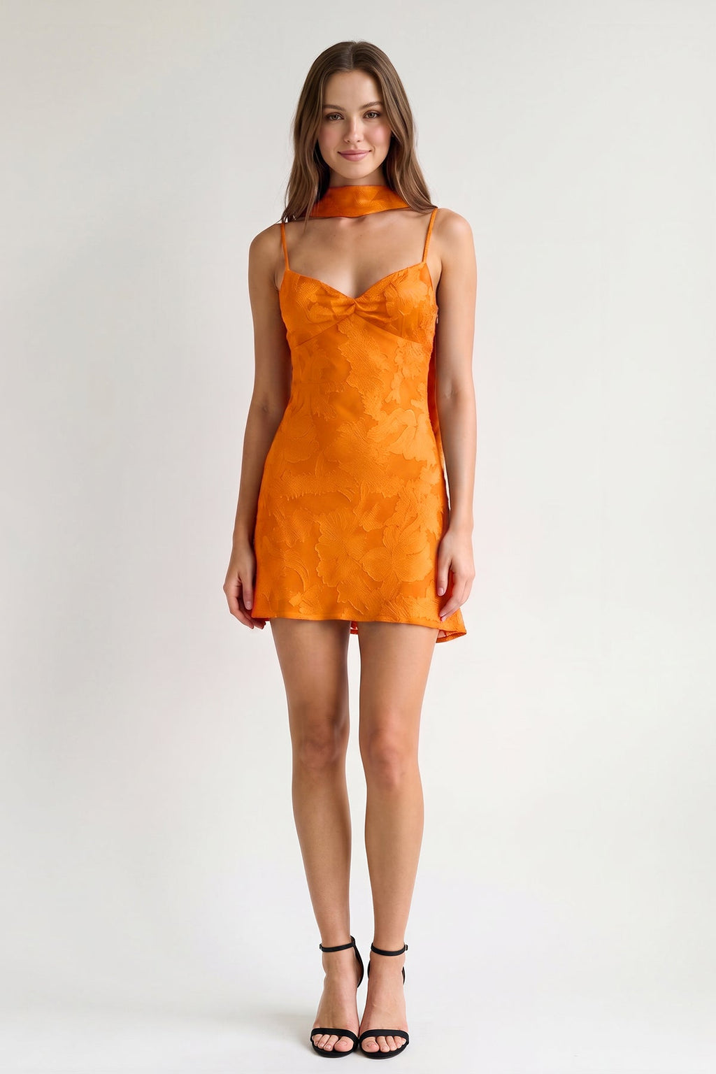 Leonora Orange detail 2 homecoming dress