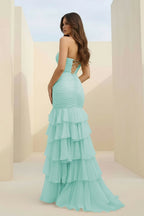 Honora Elise Pool Blue detail 1 prom dress