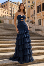 Noemi lavender side view prom dress