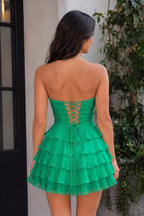 Yellow A Line Chiffon Ruffles Sweetheart Short Homecoming Dresses with Bow