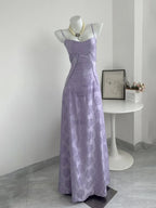 Verena Claire Lavender front view prom dress