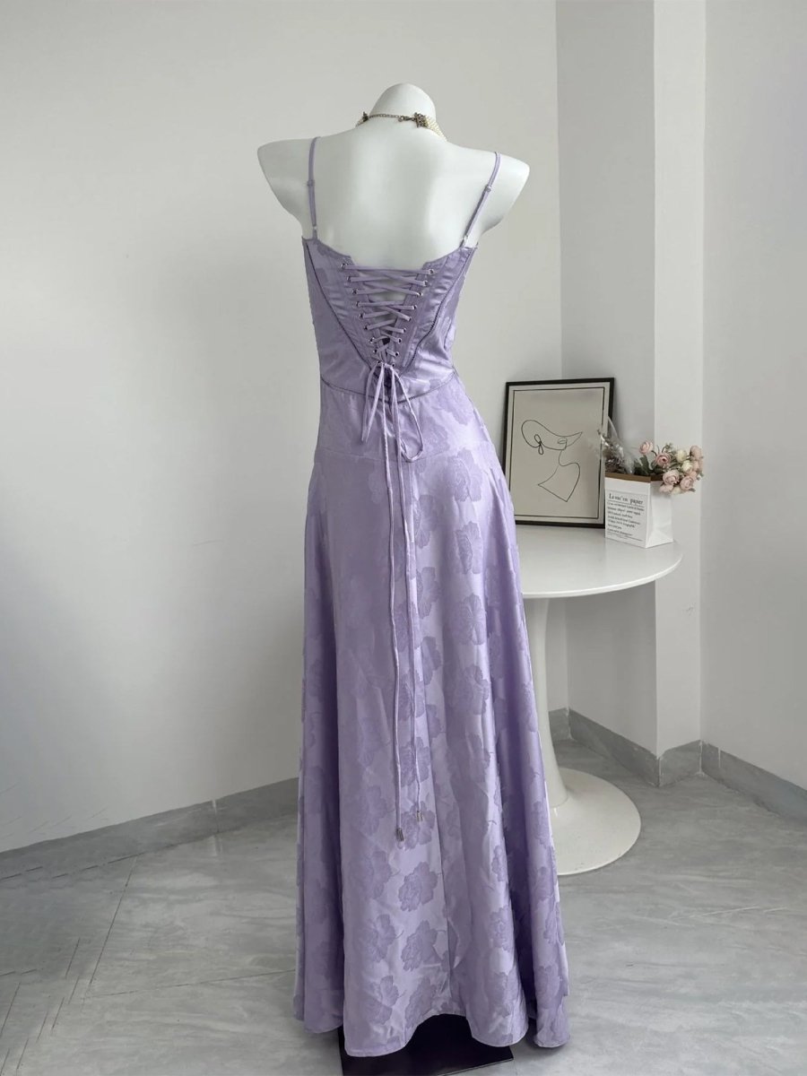 Sage Mermaid Satin Spaghetti Straps Long Formal Prom Gown