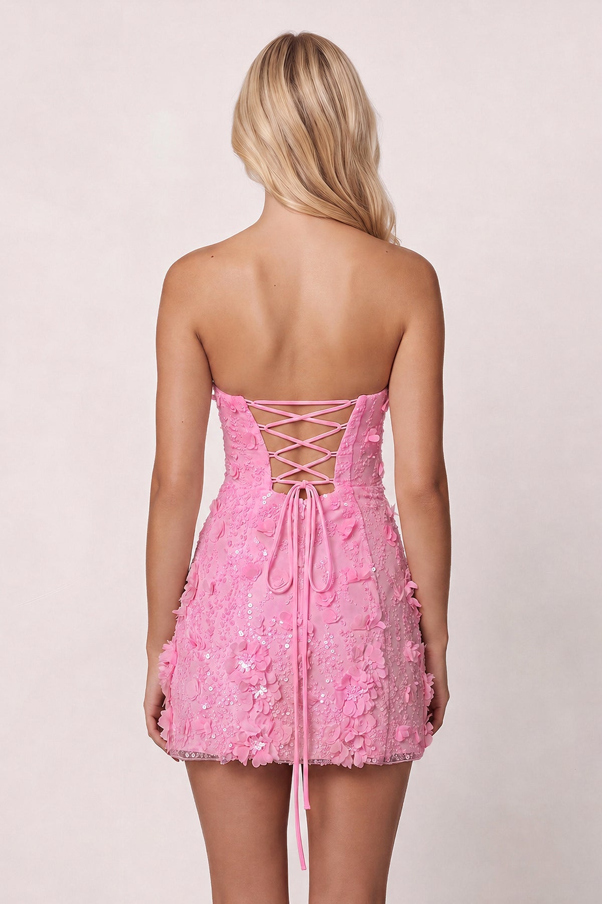Cyllene Pink detail 1 homecoming dress