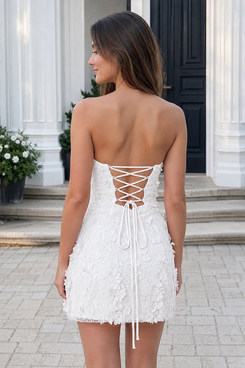 Cyllene Pink detail 7 homecoming dress