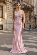 Ophelia Hart Rose Pink front view prom dress