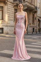Ophelia Hart Rose Pink front view prom dress