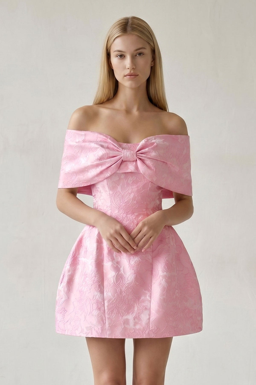 Rhoswen Pink detail 2 homecoming dress