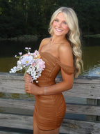 Pink Off The Shoulder Tulle Short Homecoming Dresses
