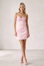 Belladonna Pink detail 2 homecoming dress