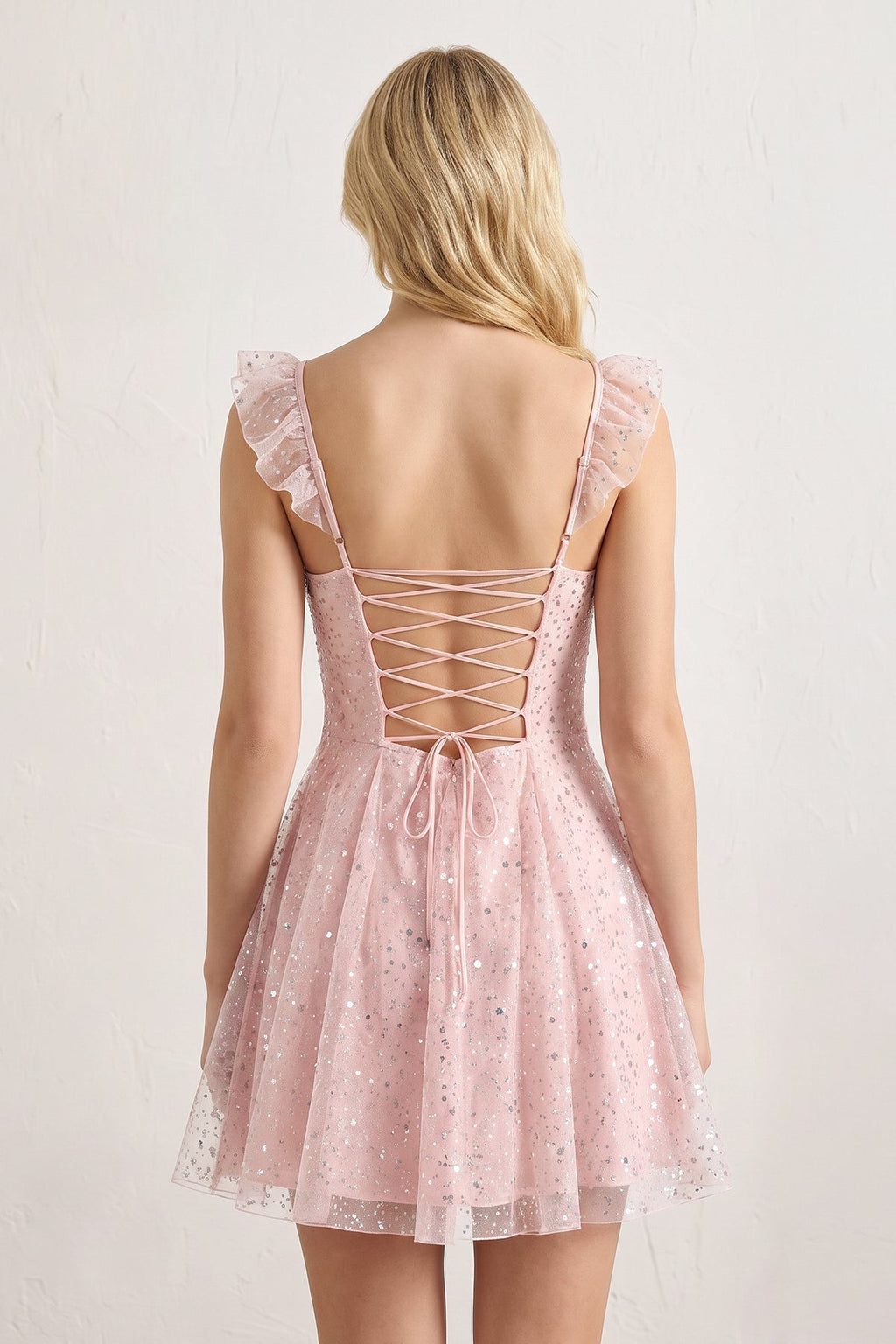Maelis Pink detail 1 homecoming dress