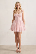 Maelis Pink detail 2 homecoming dress
