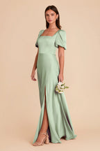 Selene Pistachio alternate view 3 bridesmaid dress