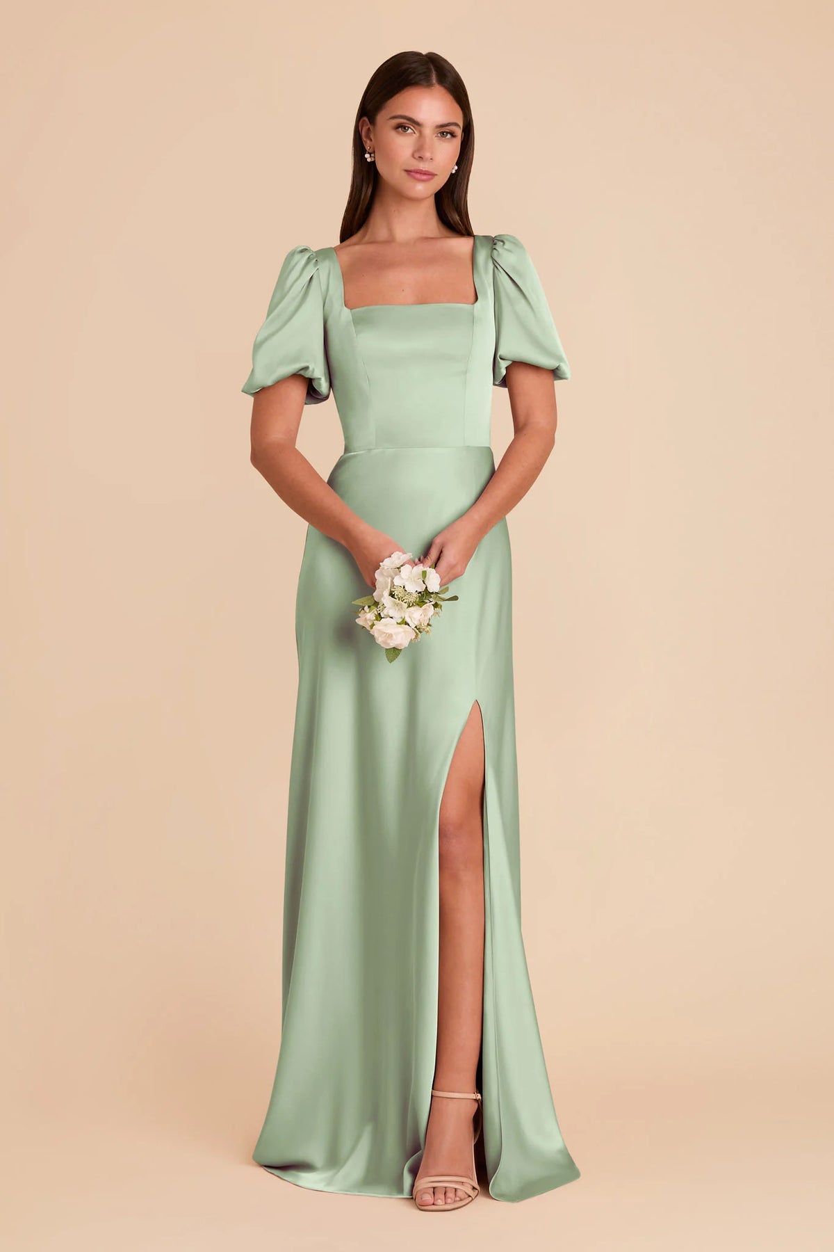 Selene Pistachio alternate view 2 bridesmaid dress