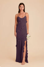 Vivienne Plum front view bridesmaid dress