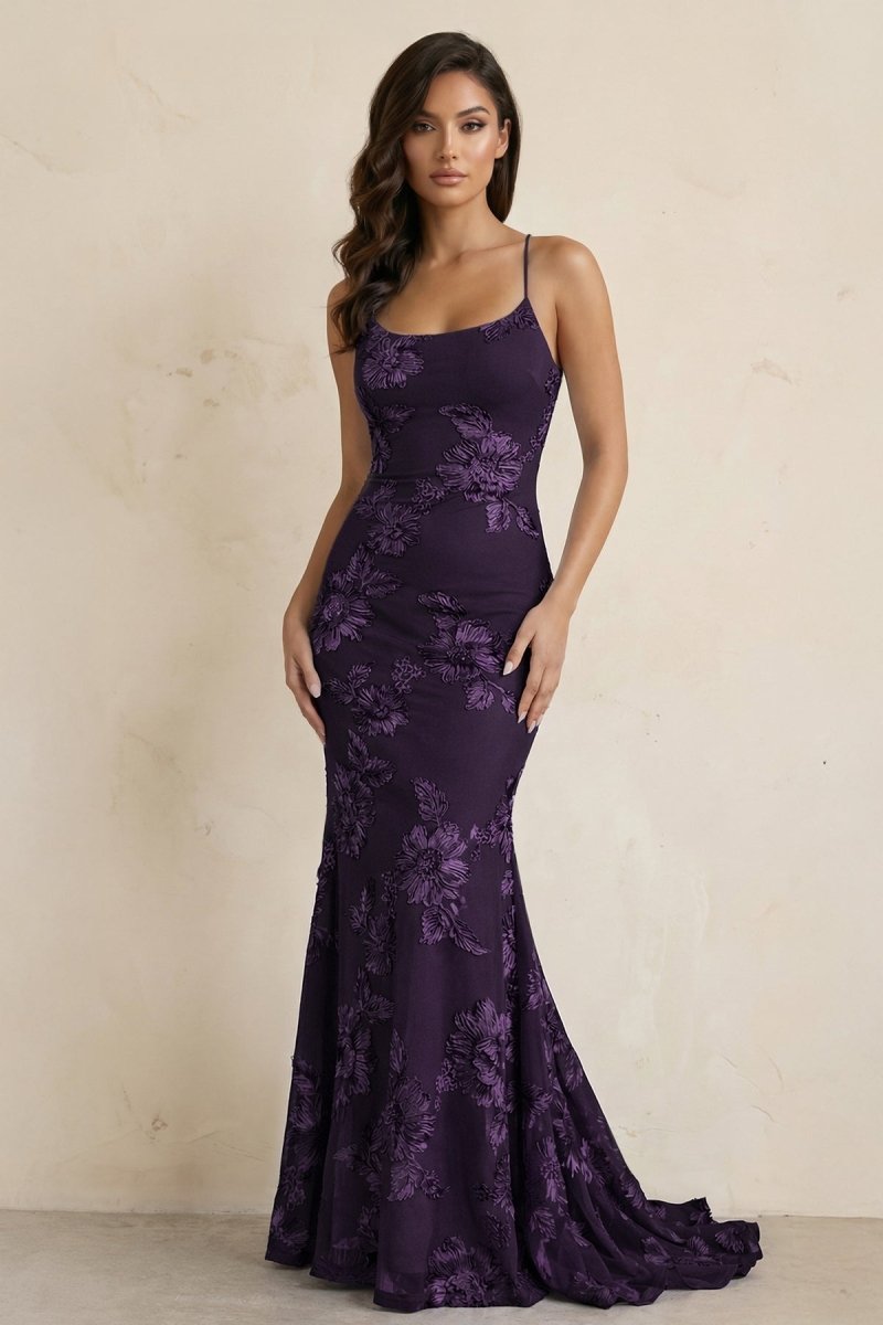 Sky Blue Spaghetti Straps Mermaid Tulle Long Formal Prom Gown With Appliques