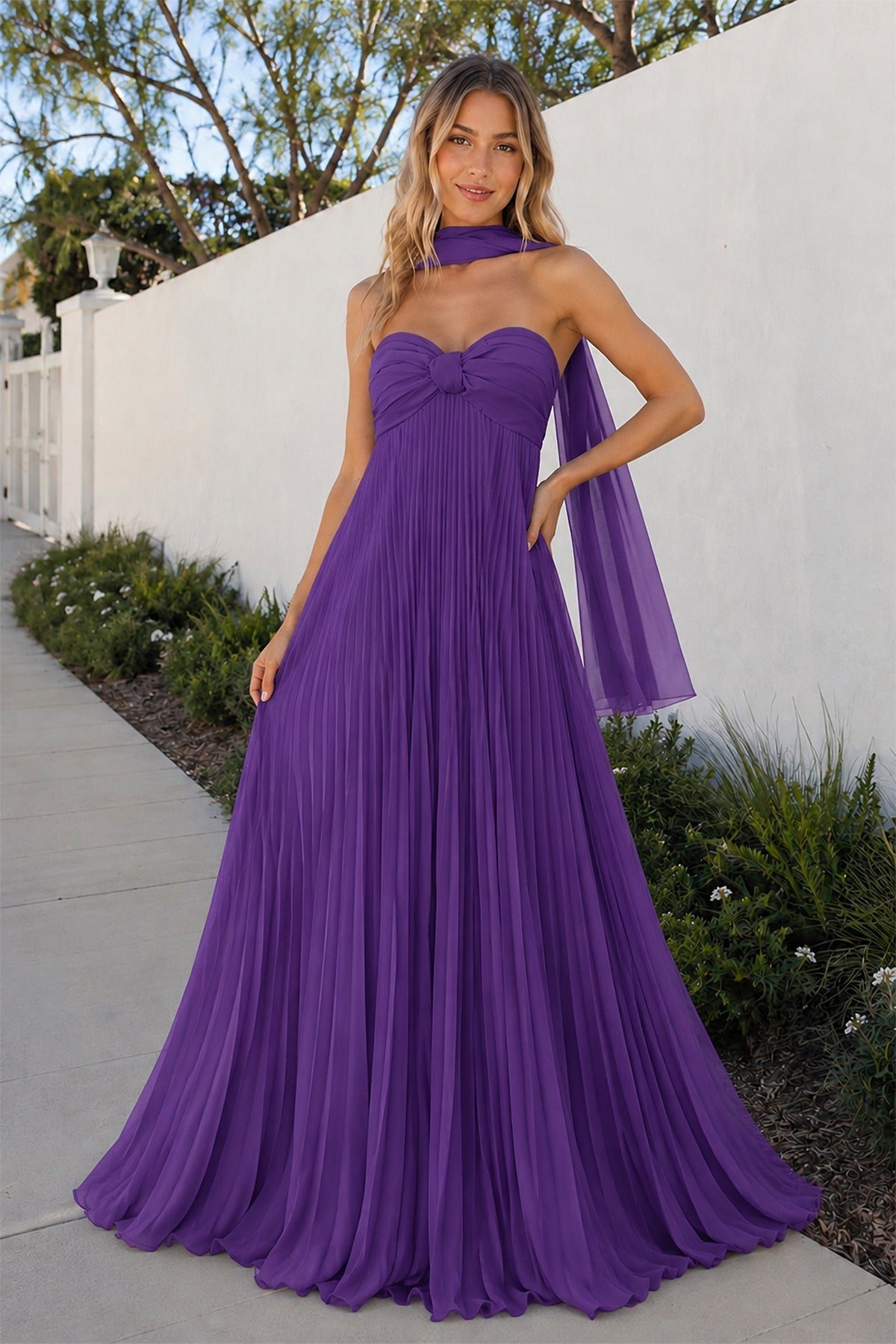 A Line Light Pink Sweetheart Chiffon Long Formal Prom Gown