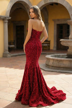 Nerissa Sol Royal Blue side view prom dress