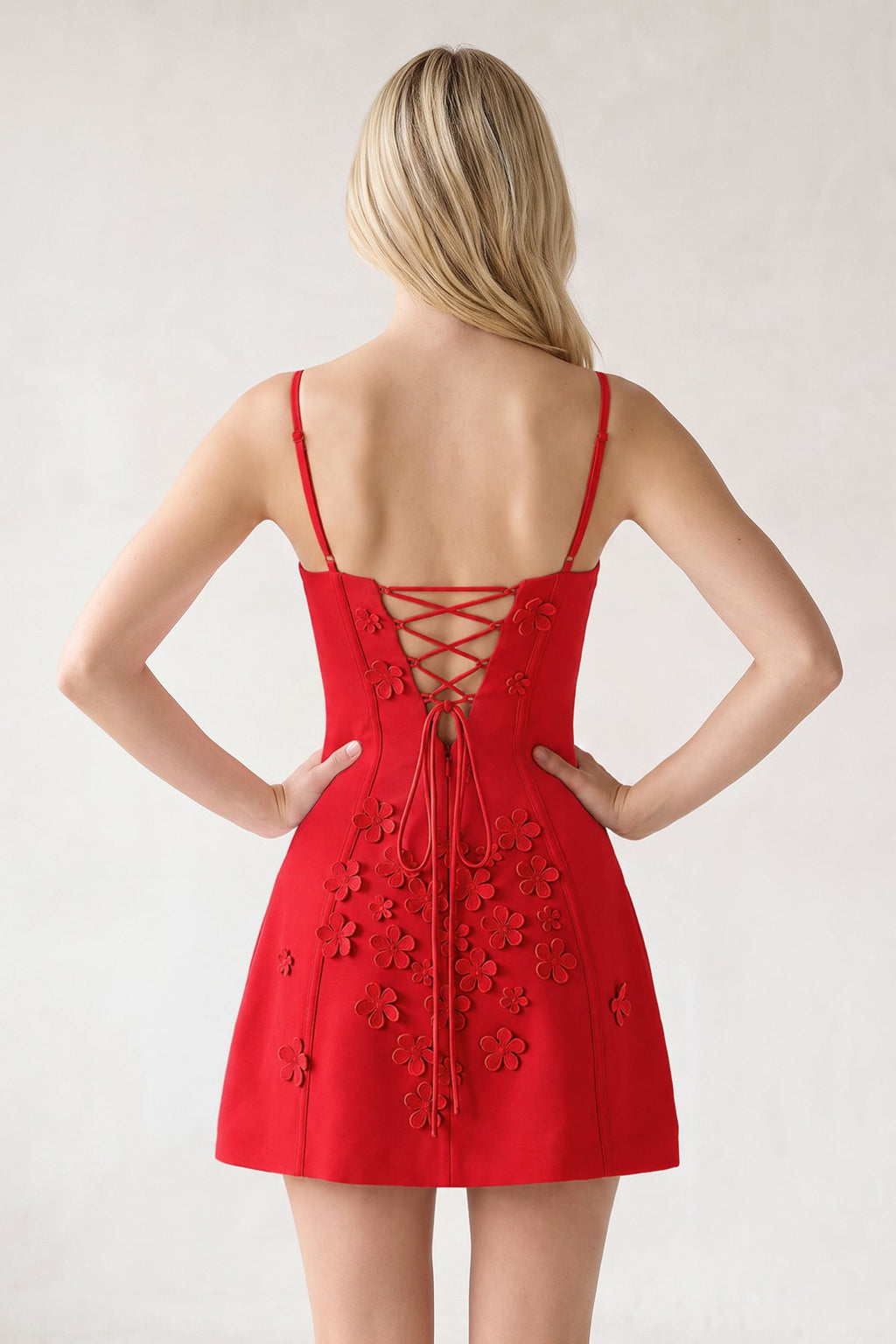 Ksenia Red detail 1 homecoming dress