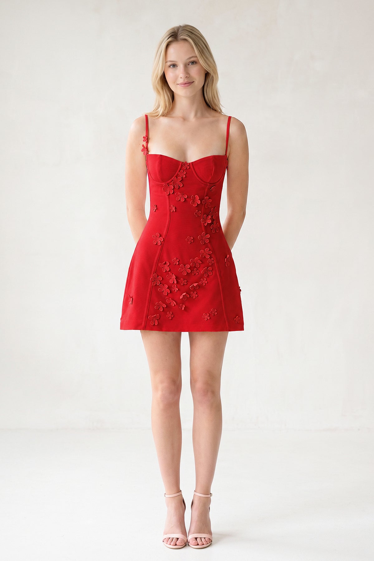 Ksenia Red detail 2 homecoming dress