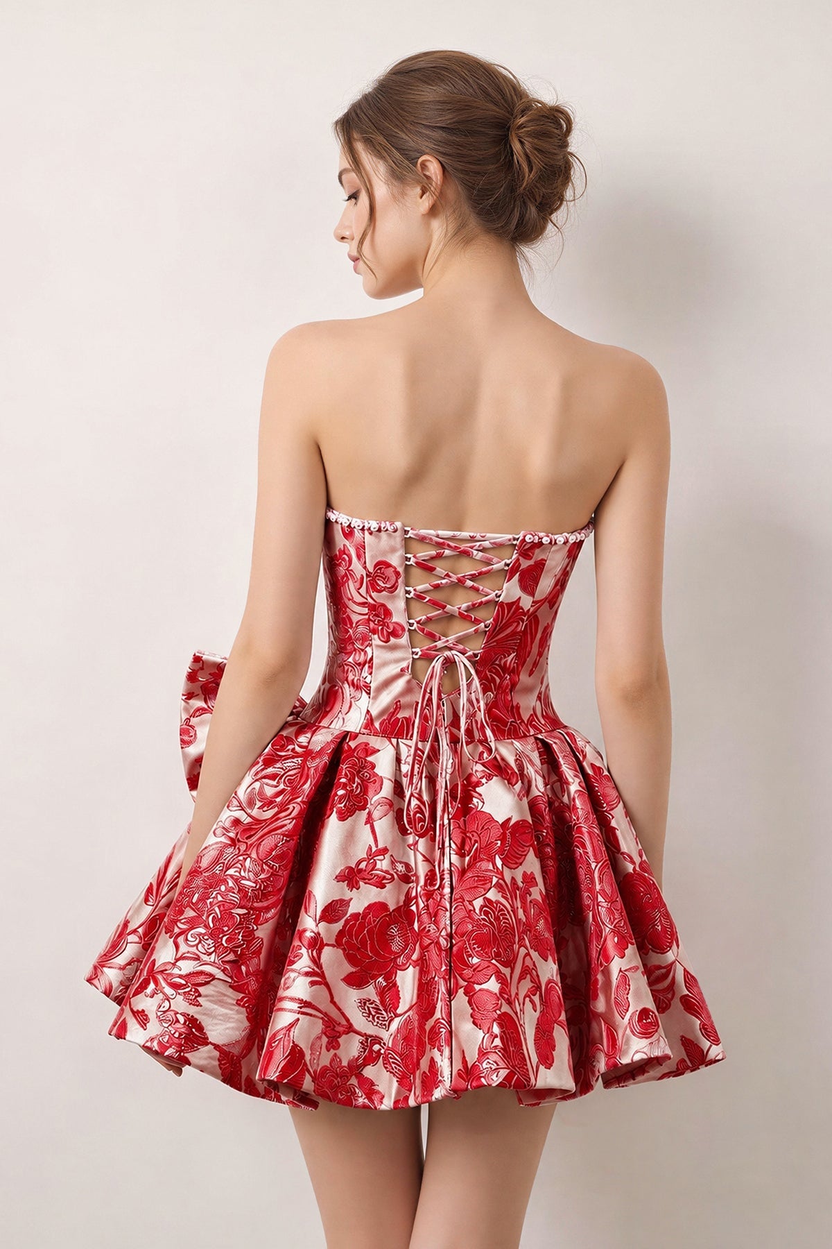 Talvera Red detail 1 homecoming dress