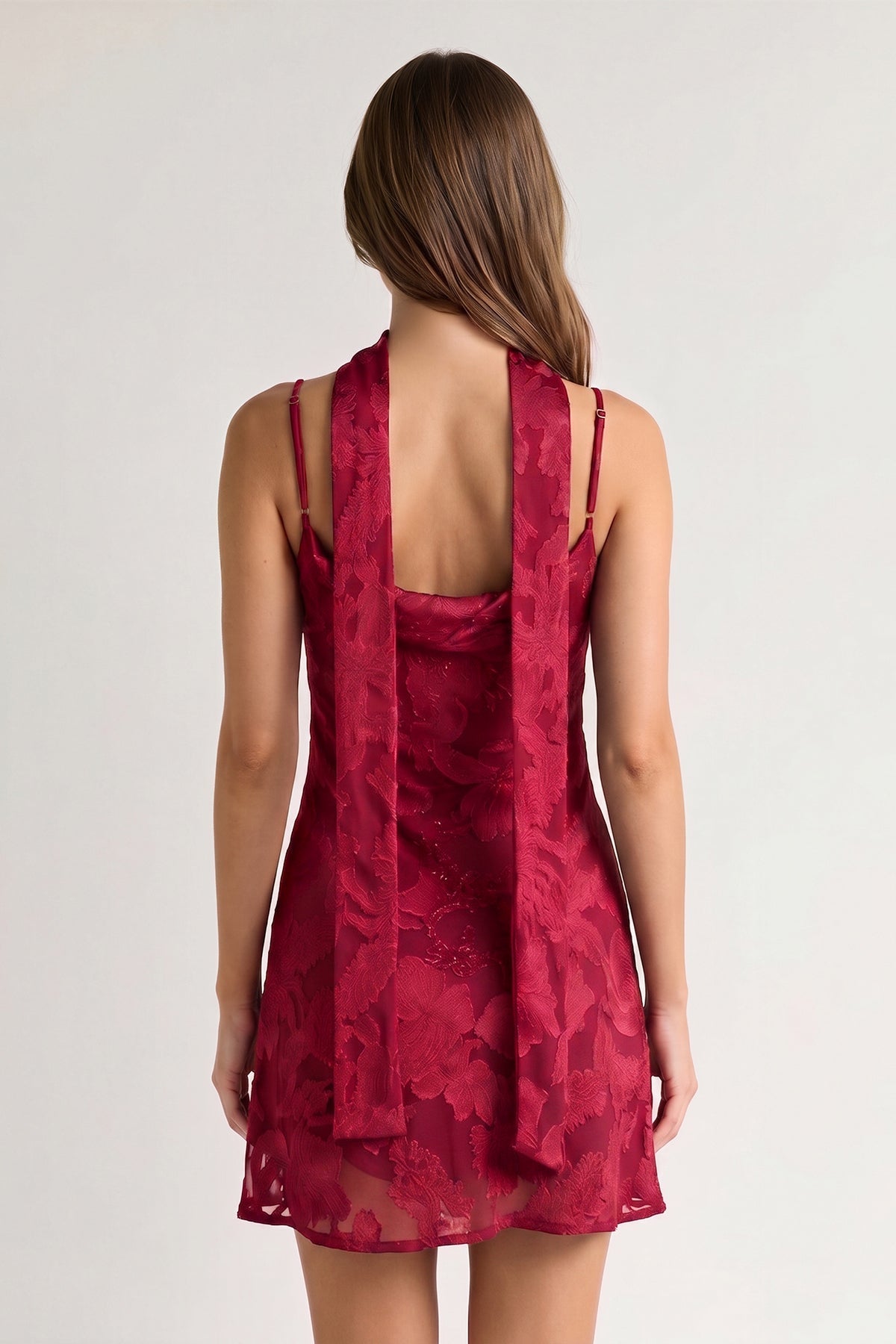 Leonora Red detail 4 homecoming dress