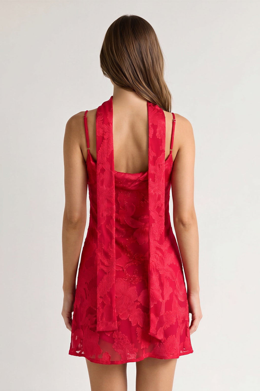 Leonora Red detail 1 homecoming dress