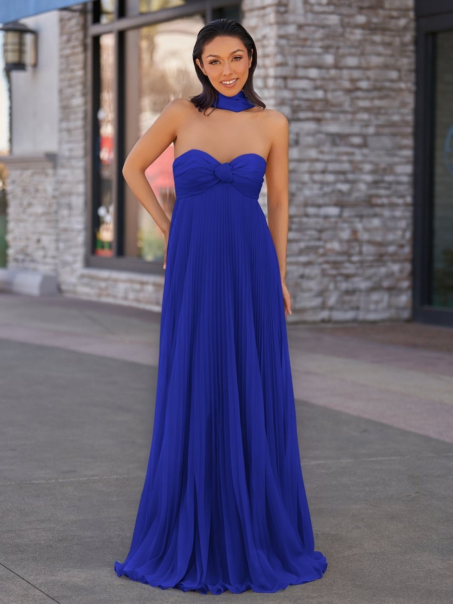 A Line Light Pink Sweetheart Chiffon Long Formal Prom Gown