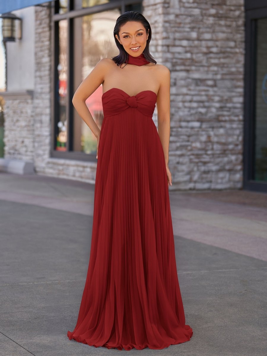 A Line Light Pink Sweetheart Chiffon Long Formal Prom Gown