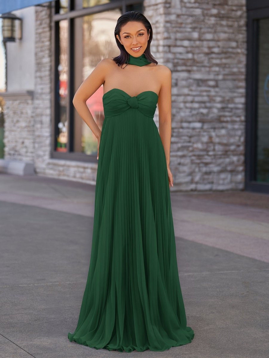 A Line Light Pink Sweetheart Chiffon Long Formal Prom Gown