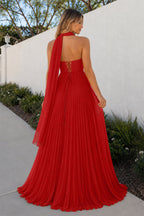 A Line Light Pink Sweetheart Chiffon Long Formal Prom Gown