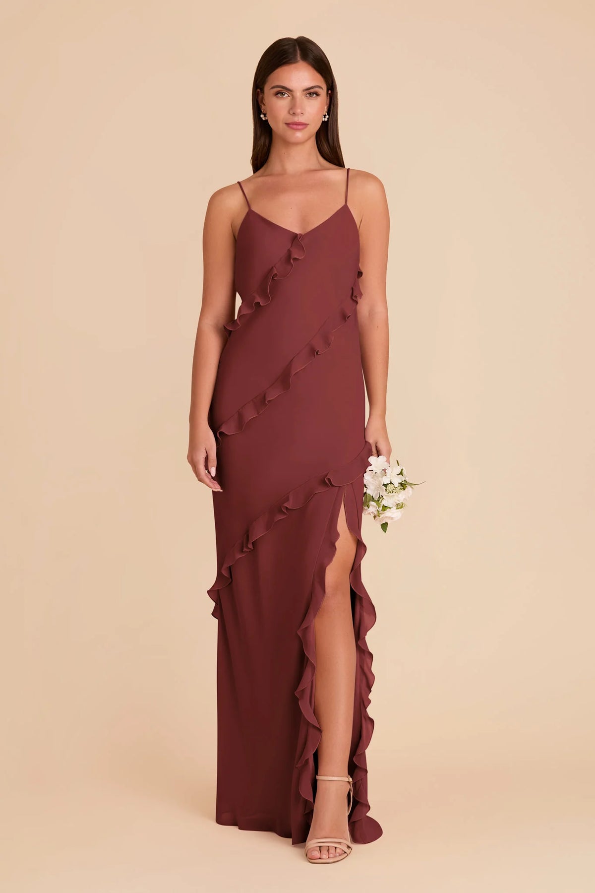 Vivienne Rosewood front view bridesmaid dress