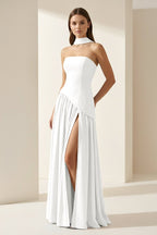 Florienne white detail 2 prom dress