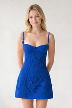 Ksenia Royal Blue side view homecoming dress