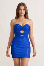 Orange Sheath Sweetheart Sequined Cut Out Short Homecoming & Cocktail Dresses