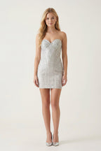 Royal Blue Sparkly Sweetheart Sheath Homecoming Dress With Beading